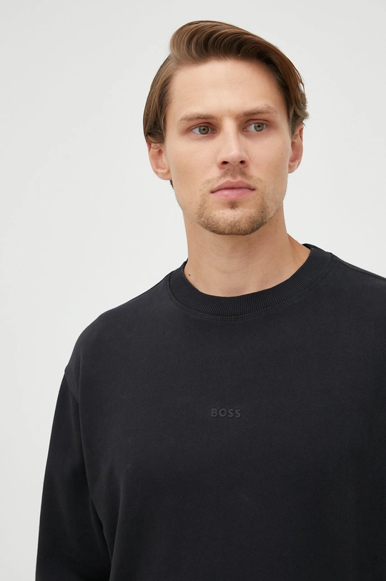 BOSS felpa in cotone BOSS CASUAL