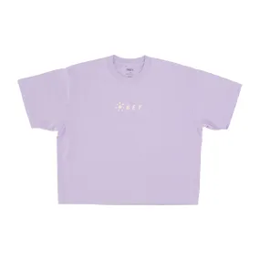 Maglietta Donna W Medi Flowers Raegan Crop Tee Orchid Petal
