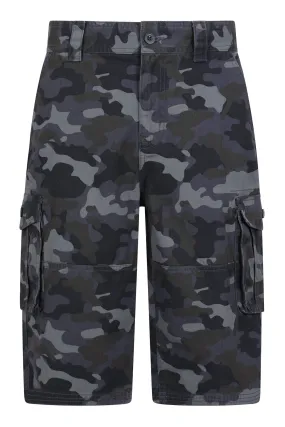 Mountain Warehouse Uomo - Shorts cargo in cotone con motivo mimetico