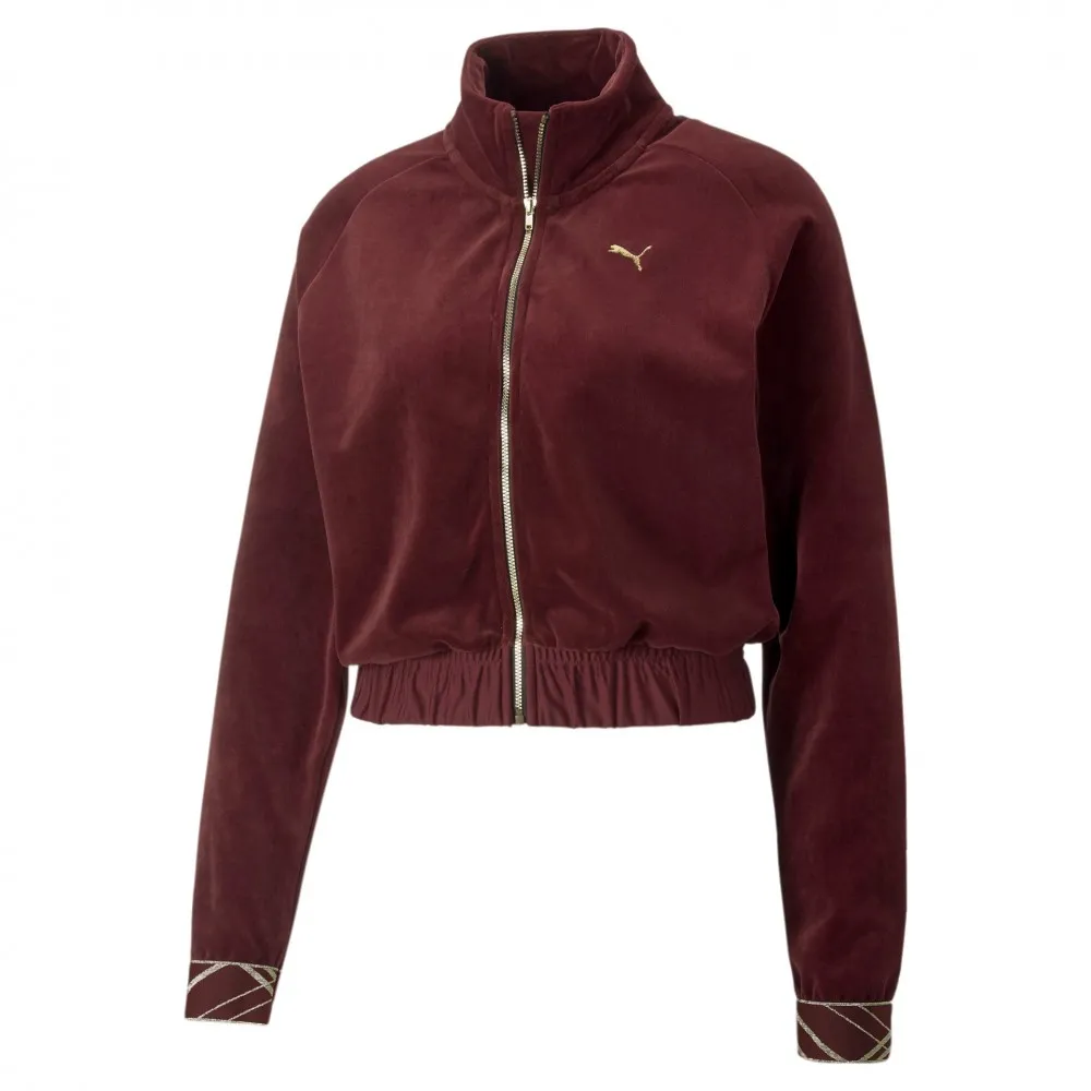 PUMA - DECO GLAM  VELOUR FULL ZIP - BORDEAUX - 522254 - 42